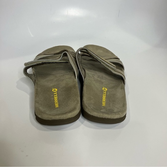 Merrell slide sandals gray suede size 8 - Picture 4 of 8